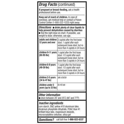 IBS LABS Anti-Diarrheal Caplets, Diarrhea Relief Loperamide 2mg, 200 Caplets in Bottle